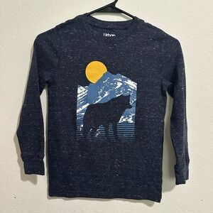 Urban Pipeline Blue and Yellow Long Sleeve Tee